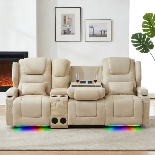 Power loveseat recliner sofa - power,